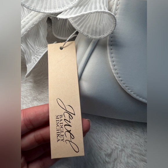 Jewel Badgley Mischka
Woman's Sophia Ruffle Me Pouch Clutch - Picture 4 of 8